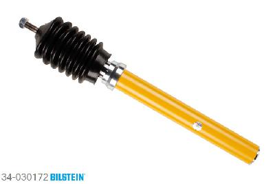 34-030172, Bilstein B6  Sport Schokdemper achteras, Audi S/RS COUPE (89, 8B), S2 quattro, 09/1990-12/1996, -> CH.Nr.: 8A-N-200 000 / Front axle strutdiameter 50 mm / Rear axle strutdiameter 55 mm, Standaard lengte, geschikt voor gebruik met verlagingsveren tot -40mm