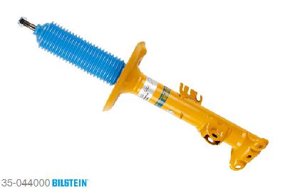35-044000, Bilstein B6  Sport Schokdemper vooras links, BMW 3 (E36), "316 i,  318 i,  318 is,  318 tds,  320 i,323 i 2.5,  325 i,  325 td,  325 tds,328 i", 09/1990-02/1998, with standard chassis / Front axle mono-tube, Standaard lengte, geschikt voor gebruik met verlagingsveren tot -40mm
