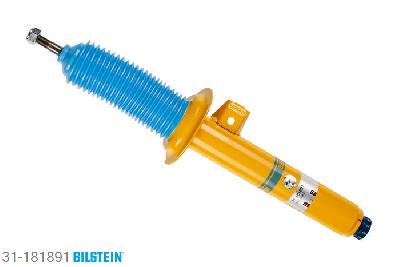 31-181891, Bilstein B6  adjustable10 Schokdemper vooras rechts, BMW 3 (E46), "316 i,  318 d,  318 i,  320 d,  320 i,  323 i,325 i,  328 i,  330 d,  330 i", 10/1999-04/2005, with standard chassis, with M-technics, Standaard lengte, geschikt voor gebruik met verlagingsveren tot -40mm