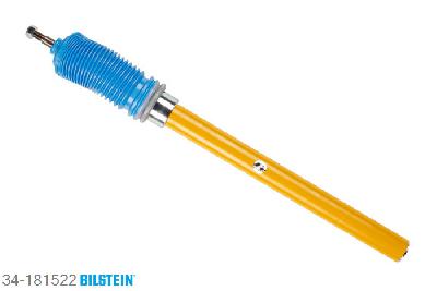 34-181522, Bilstein B6  Sport Schokdemper vooras, BMW 3 Touring (E30), 316 i,  318 i,  320 i,  324 td,  325 i, 07/1987-06/1994, Front axle outside diameter strut  45 mm, Standaard lengte, geschikt voor gebruik met verlagingsveren tot -40mm
