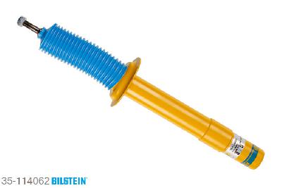 35-114062, Bilstein B6  Sport Schokdemper vooras, BMW 5 (E39), "520 d,  520 i,  523 i,  525 d,  525 i,  525 td,525 tds,  528 i,  530 d,  530 i", 08/1998-06/2003, with standard chassis, without M-technics, without ride height adjustment / Front axle mono-tube, Standaard lengte, geschikt voor gebruik met verlagingsveren tot -40mm