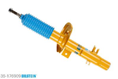 35-176909, Bilstein B6  Sport Schokdemper vooras rechts, Citroen DS3 Convertible, "1.2 VTi 82,  1.6 HDi 90,  1.6 THP 155,1.6 VTi 120", 01/2013-, Front axle strutdiameter 47 mm, Standaard lengte, geschikt voor gebruik met verlagingsveren tot -40mm