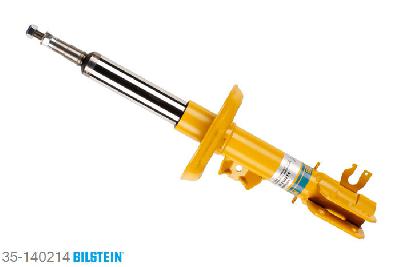35-140214, Bilstein B6  Sport Schokdemper vooras rechts, Fiat GRANDE PUNTO (199), "1.2,  1.3 D Multijet,  1.4,  1.4 16V,1.4 Abarth,  1.4 LPG,  1.4 Natural Power,1.4 T-Jet,  1.6 16V,  1.6 D Multijet,  1.8,1.8 16V,  1.9 D Multijet", 10/2005-, Standaard lengte, geschikt voor gebruik met verlagingsveren tot -40mm