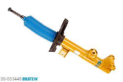 35-053446, Bilstein B6  Sport Schokdemper vooras, Mercedes AMG CLK (C209), "200 CGI,  200 Kompressor,  220 CDI,  240,270 CDI,  280,  320,  320 CDI,  350,  500,6.2,  63 AMG", 06/2002-05/2009, Spacers required for several wheel/tyre combinations, with standard chassis, Standaard lengte, geschikt voor gebruik met verlagingsveren tot -40mm