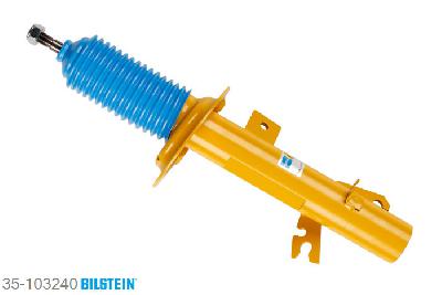 35-103240, Bilstein B6  Sport Schokdemper vooras rechts, Mini MINI (R50, R53), 1.6 GLX,  Cooper S,  One D,  Works, 06/2003-09/2006, mark: R50,R53, mark: ex. JC Works GP, Standaard lengte, geschikt voor gebruik met verlagingsveren tot -40mm