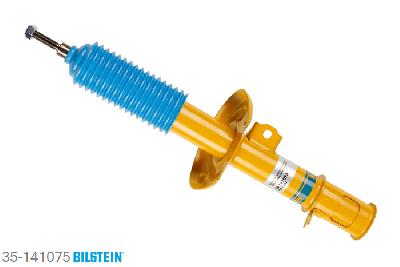 35-141075, Bilstein B6  Sport Schokdemper vooras rechts, Opel CORSA C (F08, F68), "1.0,  1.2,  1.2 Twinport,  1.3 CDTI,  1.4,1.4 Twinport,  1.6,  1.7 CDTI,  1.7 DI,1.7 DTI,  1.8", 09/2000-, with sports suspension / Rear axle thread: M14, Standaard lengte, geschikt voor gebruik met verlagingsveren tot -40mm