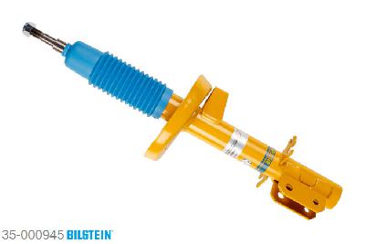 35-000945, Bilstein B6  Sport Schokdemper vooras, Opel OMEGA A (16_, 17_, 19_), "1.8,  1.8 N,  1.8 S,  2.0,  2.0 i,  2.3 D,2.3 TD,  2.3 TD Interc.,  2.4 i,  2.6 i,3.0,  3.0 24V,  3.0 CAT", 03/1987-04/1994, Standaard lengte, geschikt voor gebruik met verlagingsveren tot -40mm