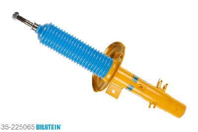 35-225065, Bilstein B6  Sport Schokdemper vooras rechts, Peugeot 208, 1.0,  1.2,  1.4,  1.4 HDi,  1.6,  1.6 HDi, 03/2012-, with standard chassis / Front axle strutdiameter 47 mm, mark: 20mm Sway Bars, Standaard lengte, geschikt voor gebruik met verlagingsveren tot -40mm