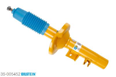 35-005452, Bilstein B6  Sport Schokdemper vooras rechts, Peugeot 205 I (741A/C), "1.0,  1.1,  1.3,  1.4,  1.5,  1.6,  1.6 GTI,1.7 Diesel,  1.9 GTI", 02/1983-10/1987, Standaard lengte, geschikt voor gebruik met verlagingsveren tot -40mm