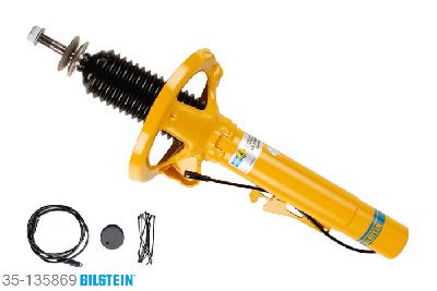 35-135869, Bilstein B6  Damptronic Schokdemper vooras links, Porsche 911 Convertible (997), "3.6 Carrera 4,  3.6 Turbo,  3.8 Carrera 4GTS,3.8 Carrera 4S,  3.8 Carrera S S4,3.8 Turbo,  3.8 Turbo S", 04/2005-, with electronic suspension control, with PASM, Standaard lengte, geschikt voor gebruik met verlagingsveren tot -40mm