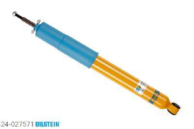 24-027571, Bilstein B6  Sport Schokdemper achteras, Saab 9-3 Cabriolet (YS3D), "2.0 i,  2.0 SE Turbo,  2.0 Turbo,  2.3 i,2.3 Turbo", 02/1998-08/2003, Standaard lengte, geschikt voor gebruik met verlagingsveren tot -40mm