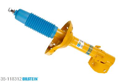 35-118312, Bilstein B6  Sport Schokdemper vooras rechts, Subaru LEGACY IV Estate (B13_), "2.0,  2.0 D,  2.0 Turbo AWD,  2.0 Turbo HP AWD,2.0 Turbo R AWD,  2.5,  2.5 STI AWD,2.5 T AWD,  2.5 Turbo R,  3.0", 09/2003-, without off-road suspension, mark: BP, not for: Outback, Standaard lengte, geschikt voor gebruik met verlagingsveren tot -40mm