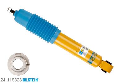 24-118323, Bilstein B6  Sport Schokdemper achteras, Subaru LEGACY IV Estate (B13_), "2.0,  2.0 D,  2.0 Turbo AWD,  2.0 Turbo HP AWD,2.0 Turbo R AWD,  2.5,  2.5 STI AWD,2.5 T AWD,  2.5 Turbo R,  3.0", 09/2003-, without off-road suspension, mark: BP, not for: Outback, Standaard lengte, geschikt voor gebruik met verlagingsveren tot -40mm