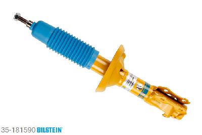 35-181590, Bilstein B6  Sport Schokdemper vooras, VW GOLF II (19E, 1G1), "1.8 GTI,  1.8 GTI 16V,  1.8 GTI CAT,1.8 GTI G60", 08/1983-07/1991, Rear axle Height Adjustable, Standaard lengte, geschikt voor gebruik met verlagingsveren tot -40mm