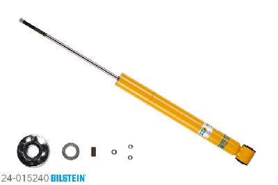 24-015240, Bilstein B6  Sport Schokdemper achteras, VW GOLF III (1H1), "1.3 CL,  1.4,  1.6,  1.8,  1.9 D,  1.9 SDI,1.9 TD,GTD", 08/1991-08/1997, for vehicles with Basisachse only, twin-tube, Standaard lengte, geschikt voor gebruik met verlagingsveren tot -40mm