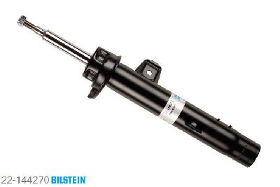 22-144270, Bilstein B4  Gas Schokdemper vooras rechts, BMW 1 (E81, E87), "116 i,  116d,  116i,  118 d,  118 i,  118d,118i,  120 i,  120d,  120i,  123d,  130i,2.0", 09/2006-09/2012, with sports suspension, Standaard lengte, geschikt voor gebruik met verlagingsveren tot -30mm