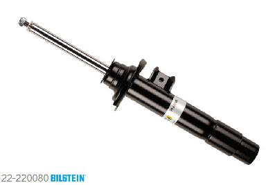 22-220080, Bilstein B4  Gas Schokdemper vooras, BMW 3 (F30), "316 i,  316d,  318d,  320d,  320i,  328i,335i,  ActiveHybrid,  316 d,  318 d,  320 d,320 i,  328 i,  330 d", 06/2012-, with M-technics, with sports suspension, without electronic suspension control, Standaard lengte, geschikt voor gebruik met verlagingsveren tot -30mm