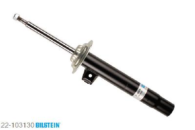22-103130, Bilstein B4  Gas Schokdemper vooras links, BMW 3 Touring (E46), 316 i,  318 d,  318 i, 09/2001-02/2005, with standard chassis, Standaard lengte, geschikt voor gebruik met verlagingsveren tot -30mm