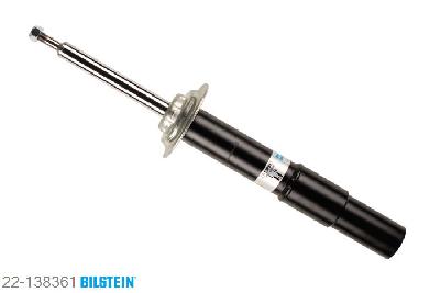 22-138361, Bilstein B4  Gas Schokdemper vooras, BMW 5 Touring (E61), "520d,  520i,  523i,  525d,  525i,  530d,  530i,535d,  545i,  550i", 07/2005-, with standard chassis, Standaard lengte, geschikt voor gebruik met verlagingsveren tot -30mm