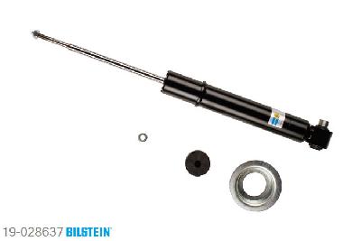 19-028637, Bilstein B4  Gas Schokdemper achteras, BMW 7 (E32), 730 i,iL V8,  740 i,iL V8, 04/1992-09/1994, twin-tube / Rear axle without ride height adjustment, Standaard lengte, geschikt voor gebruik met verlagingsveren tot -30mm