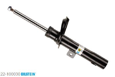 22-100030, Bilstein B4  Gas Schokdemper vooras links, Citroen BERLINGO (MF), "1.1 i,  1.4,  1.4 bivalent,  1.4 i,1.4 i bivalent,  1.6,  1.6 16V,  1.6 HDi,1.6 HDI 75,  1.6 HDI 90,  1.8 D,  1.8 i,1.8 X,  1.9 D,  2.0 HDI 90", 07/1996-, equipment: Multispace, equipment: Audace, Standaard lengte, geschikt voor gebruik met verlagingsveren tot -30mm