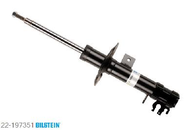 22-197351, Bilstein B4  Gas Schokdemper vooras links, Fiat 500, 0.9,  1.2,  1.2 LPG,  1.3 D Multijet,  1.4, 10/2007-, Opening Temperature Shorten by, mark: ZFA, Standaard lengte, geschikt voor gebruik met verlagingsveren tot -30mm