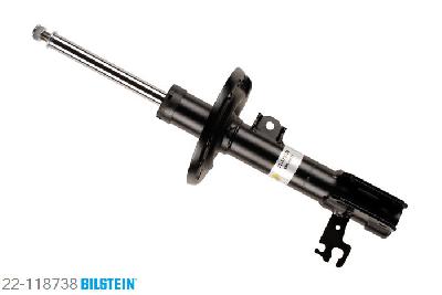 22-118738, Bilstein B4  Gas Schokdemper vooras links, Fiat CROMA (194), "1.8 16V,  1.9 D Multijet,  2.2 16V,2.4 D Multijet", 06/2005-, with standard chassis, Standaard lengte, geschikt voor gebruik met verlagingsveren tot -30mm