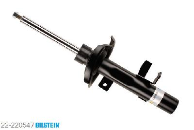 22-220547, Bilstein B4  Gas Schokdemper vooras rechts, Ford FOCUS III, "1.0 EcoBoost,  1.6,  1.6 EcoBoost,1.6 Flexifuel,  1.6 LPG,  1.6 TDCi,  1.6 Ti,2.0 TDCi", 04/2011-, with sports suspension, Standaard lengte, geschikt voor gebruik met verlagingsveren tot -30mm
