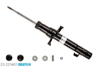 22-221407, Bilstein B4  Gas Schokdemper vooras links, Honda ACCORD IX, 2.0,  2.0 i,  2.2 i-DTEC,  2.4,  2.4 i,  3.5 i, 07/2008-, with standard chassis, Standaard lengte, geschikt voor gebruik met verlagingsveren tot -30mm
