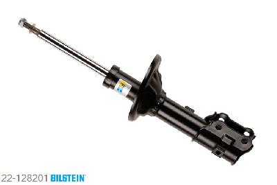 22-128201, Bilstein B4  Gas Schokdemper vooras links, Hyundai ACCENT (LC), "1.3,  1.5,  1.5 CRDi,  1.6,  1.3,  1.5,1.5 CRDi,  1.6", 01/2000-11/2005, Standaard lengte, geschikt voor gebruik met verlagingsveren tot -30mm