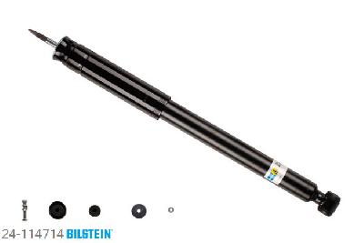 24-114714, Bilstein B4  Gas Schokdemper achteras, Mercedes CLK Convertible (A209), "200 CGI,  200 Kompressor,  240,  280,  320,320 CDI,  350", 02/2003-03/2010, with sports suspension / Front axle for OE Number 203 320 66 30, Standaard lengte, geschikt voor gebruik met verlagingsveren tot -30mm