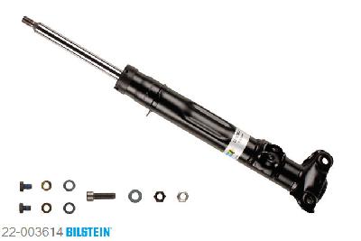 22-003614, Bilstein B4  Gas Schokdemper vooras, Mercedes E-CLASS (W124), "E 200,  E 200 D,  E 220,  E 250 D,E 250 Turbo-D,  E 280,  E 280 long,E 300 D,  E 300 Turbo-D,  E 320", 06/1993-06/1995, mark: Heavy Duty, Standaard lengte, geschikt voor gebruik met verlagingsveren tot -30mm
