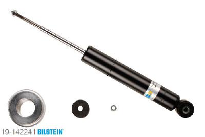 19-142241, Bilstein B4  Gas Schokdemper vooras, Mitsubishi PAJERO III (V60, V70), "2.4,  2.4 4x4,  2.5 TDi,  2.8 TD 4x4,  3.0,3.2 D 4WD,  3.2 DI-D,  3.5 i 4x4,3.5 V6 GDI,  3.8 i 4x4", 04/2000-10/2006, Standaard lengte, geschikt voor gebruik met verlagingsveren tot -30mm