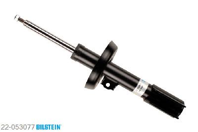 22-053077, Bilstein B4  Gas Schokdemper vooras rechts, Opel ASTRA G Saloon (F69_), "1.2 16V,  1.4,  1.4 16V,  1.6,  1.6 16V,1.7 CDTI,  1.7 DTI 16V,  1.7 TD,  1.8,1.8 16V,  2.0 16V,  2.0 DI,  2.0 DTI 16V,2.2 16V,  2.2 DTI", 09/1998-01/2005, with standard chassis, Standaard lengte, geschikt voor gebruik met verlagingsveren tot -30mm