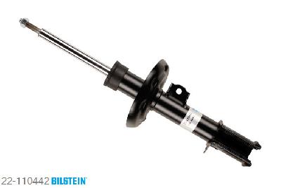 22-110442, Bilstein B4  Gas Schokdemper vooras links, Opel COMBO Box Body / Estate, "1.3 CDTI 16V,  1.4 16V,  1.6,  1.6 16V,1.7 CDTI 16V,  1.7 DI 16V,  1.7 DTI 16V", 10/2001-, with standard chassis, Standaard lengte, geschikt voor gebruik met verlagingsveren tot -30mm