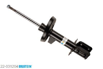 22-031204, Bilstein B4  Gas Schokdemper vooras, Opel OMEGA A (16_, 17_, 19_), "1.8,  1.8 N,  1.8 S,  2.0,  2.0 i,  2.3 D,2.3 TD,  2.3 TD Interc.,  2.4 i,  2.6 i,3.0,  3.0 24V,  3.0 CAT", 03/1987-04/1994, Standaard lengte, geschikt voor gebruik met verlagingsveren tot -30mm