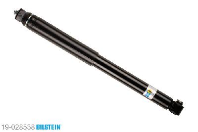 19-028538, Bilstein B4  Gas Schokdemper achteras, Opel OMEGA A Estate (66_, 67_), "1.8,  1.8 N,  1.8 S,  2.0,  2.0 i,  2.3 D,2.3 TD,  2.3 TD Interc.,  2.4 i,  2.6,2.6 i,  3.0,  3.0 24V,  3.0 CAT", 03/1987-04/1994, without ride height adjustment, Standaard lengte, geschikt voor gebruik met verlagingsveren tot -30mm
