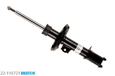 22-118721, Bilstein B4  Gas Schokdemper vooras rechts, Opel TIGRA TwinTop, 1.3 CDTI,  1.4,  1.8, 06/2004-, with standard chassis / Rear axle thread: M14, Standaard lengte, geschikt voor gebruik met verlagingsveren tot -30mm