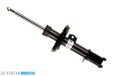 22-118714, Bilstein B4  Gas Schokdemper vooras links, Opel TIGRA TwinTop, 1.3 CDTI,  1.4,  1.8, 06/2004-, with standard chassis / Rear axle thread: M10, Standaard lengte, geschikt voor gebruik met verlagingsveren tot -30mm