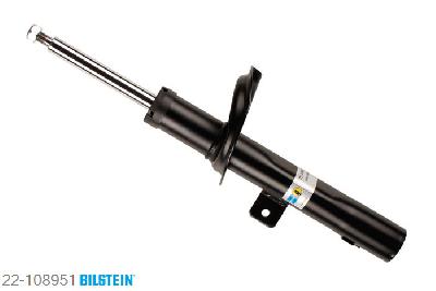 22-108951, Bilstein B4  Gas Schokdemper vooras rechts, Peugeot 206+ (T3E), 1.1,  1.4 HDi eco 70,  1.4 i, 01/2009-, with off-road suspension, Standaard lengte, geschikt voor gebruik met verlagingsveren tot -30mm