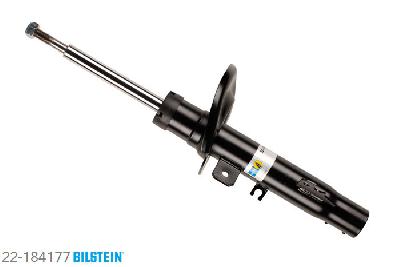 22-184177, Bilstein B4  Gas Schokdemper vooras rechts, Peugeot 207 (WA_, WC_), "1.4 HDi,  1.6 16V,  1.6 16V Turbo,  1.6 Flex,1.6 HDi", 02/2006-, with standard chassis / Front axle strutdiameter 47 mm, Standaard lengte, geschikt voor gebruik met verlagingsveren tot -30mm