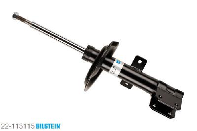 22-113115, Bilstein B4  Gas Schokdemper vooras, Peugeot 307 SW (3H), "1.4,  1.4 16V,  1.6 16V,  1.6 BioFlex,  1.6 D,1.6 HDi 110,  2.0 16V,  2.0 HDI 110,2.0 HDi 135,  2.0 HDI 90", 03/2002-, with standard chassis, Standaard lengte, geschikt voor gebruik met verlagingsveren tot -30mm