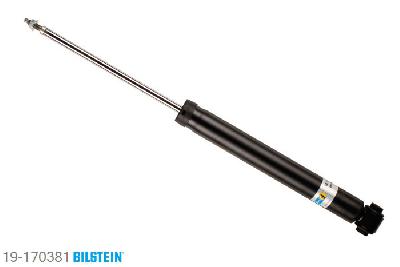19-170381, Bilstein B4  Gas Schokdemper achteras, Peugeot 308 (4A_, 4C_), "1.4 16V,  1.6 16V,  1.6 BioFlex,  1.6 GTi,1.6 HDi,  2.0 HDi", 09/2007-, with standard chassis, Standaard lengte, geschikt voor gebruik met verlagingsveren tot -30mm