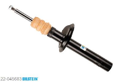 22-045683, Bilstein B4  Gas Schokdemper vooras, Peugeot 405 I (15B), "1.4,  1.6,  1.8 Turbo Diesel,  1.9,  1.9 4x4,1.9 Diesel,  1.9 Injection,1.9 Sport MI-16", 01/1987-12/1992, Standaard lengte, geschikt voor gebruik met verlagingsveren tot -30mm
