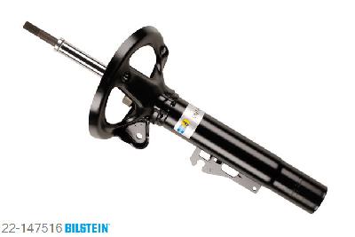 22-147516, Bilstein B4  Gas Schokdemper vooras links, Porsche 911 (997), "3.6 Carrera 4,  3.8 Carrera 4GTS,3.8 Carrera 4S,  3.8 Carrera S S4", 07/2004-, with sports suspension, without electronic suspension control, without PASM, Standaard lengte, geschikt voor gebruik met verlagingsveren tot -30mm