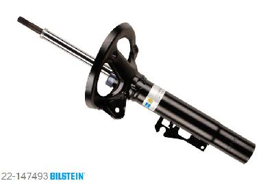22-147493, Bilstein B4  Gas Schokdemper vooras links, Porsche 911 (997), "3.6 Carrera 4,  3.8 Carrera 4GTS,3.8 Carrera 4S,  3.8 Carrera S S4", 07/2004-, with standard chassis, without electronic suspension control, without PASM, Standaard lengte, geschikt voor gebruik met verlagingsveren tot -30mm
