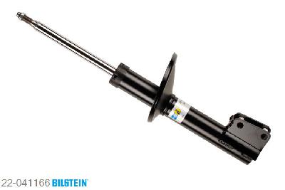 22-041166, Bilstein B4  Gas Schokdemper vooras, Renault CLIO I (B/C57_, 5/357_), 1.7,  1.8,  1.8 16V,  1.8 Rsi,  1.9 D, 08/1990-09/1998, Front axle fixing hole pitches 54 mm, Standaard lengte, geschikt voor gebruik met verlagingsveren tot -30mm