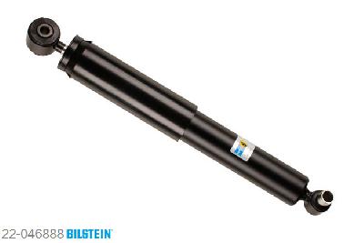 22-046888, Bilstein B4  Gas Schokdemper achteras, Renault LAGUNA (B56_, 556_), 1.8,  1.8 16V,  1.8 i,  2.0,  2.0 16V, 11/1993-03/2001, opening of fixing clamp at front 24 mm, with standard chassis, Standaard lengte, geschikt voor gebruik met verlagingsveren tot -30mm