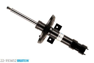 22-193452, Bilstein B4  Gas Schokdemper vooras, Renault MEGANE III Coupe (DZ0/1_), "1.2 TCe,  1.4,  1.5 dCi,  1.6,  1.6 16V,1.6 16V Bifuel,  1.6 dCi,  1.9 dCi,2.0 16V,  2.0 dCi", 04/2009-, with standard chassis, Standaard lengte, geschikt voor gebruik met verlagingsveren tot -30mm