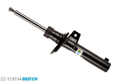 22-131614, Bilstein B4  Gas Schokdemper vooras, Seat LEON (1P1), "1.2 TSI,  1.4 16V,  1.4 TSI,  1.6,  1.6 LPG,1.6 MultiFuel,  1.6 TDI,  1.8 TSI,  1.9 TDI,2.0 FSI,  2.0 TDI,  2.0 TDI 16V,  2.0 TFSI", 11/2006-, with standard chassis / Front axle strutdiameter 55 mm, Standaard lengte, geschikt voor gebruik met verlagingsveren tot -30mm